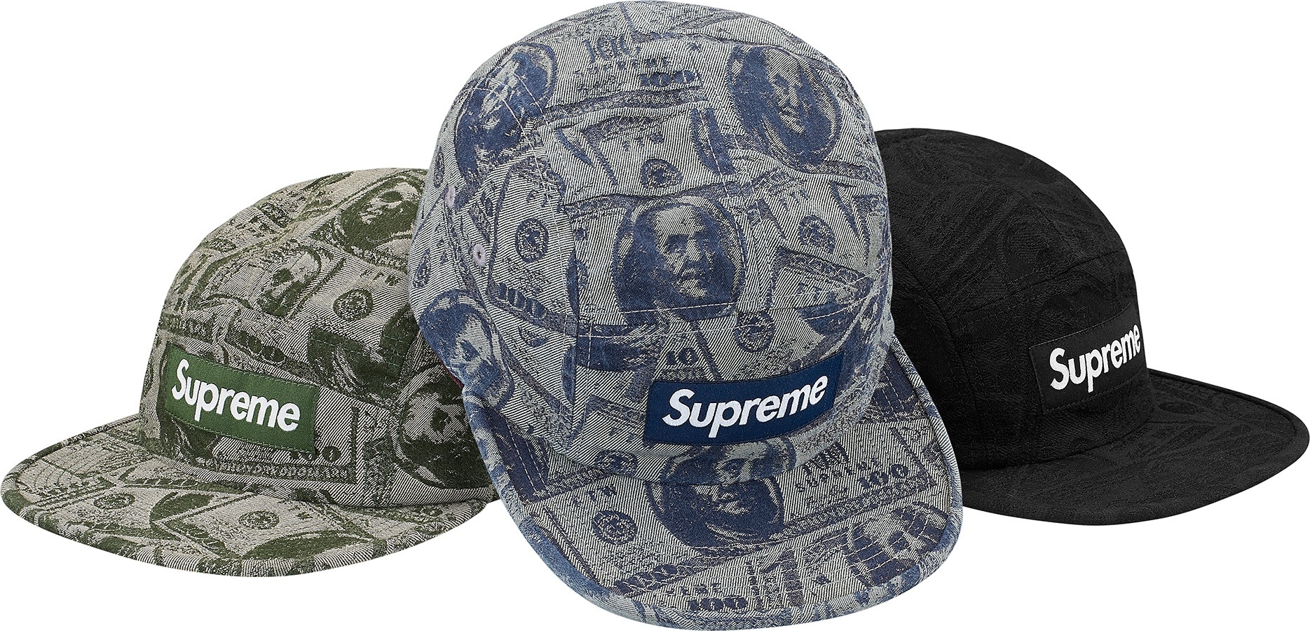 100 Dollar Bill Camp Cap